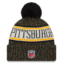 Load image into Gallery viewer, Pittsburgh Steelers New Era 2019 Knit Hat – Black